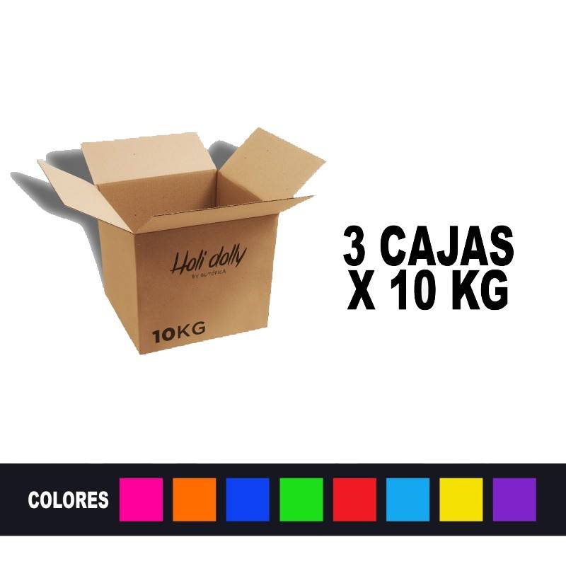 Polveri holi (3 scatole x 10 kg)