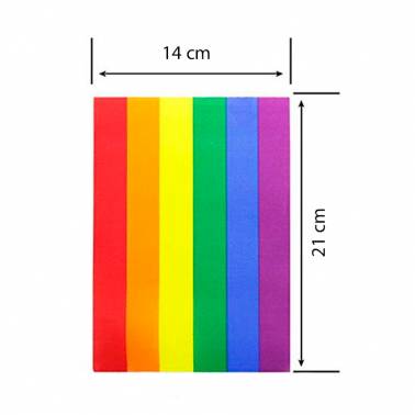 Banderines LGTBI de poliéster (25 M.)