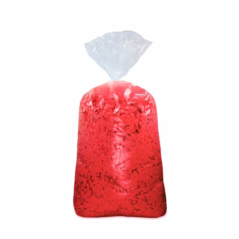Raspberry red classic confetti (10 kg. bag) - 1